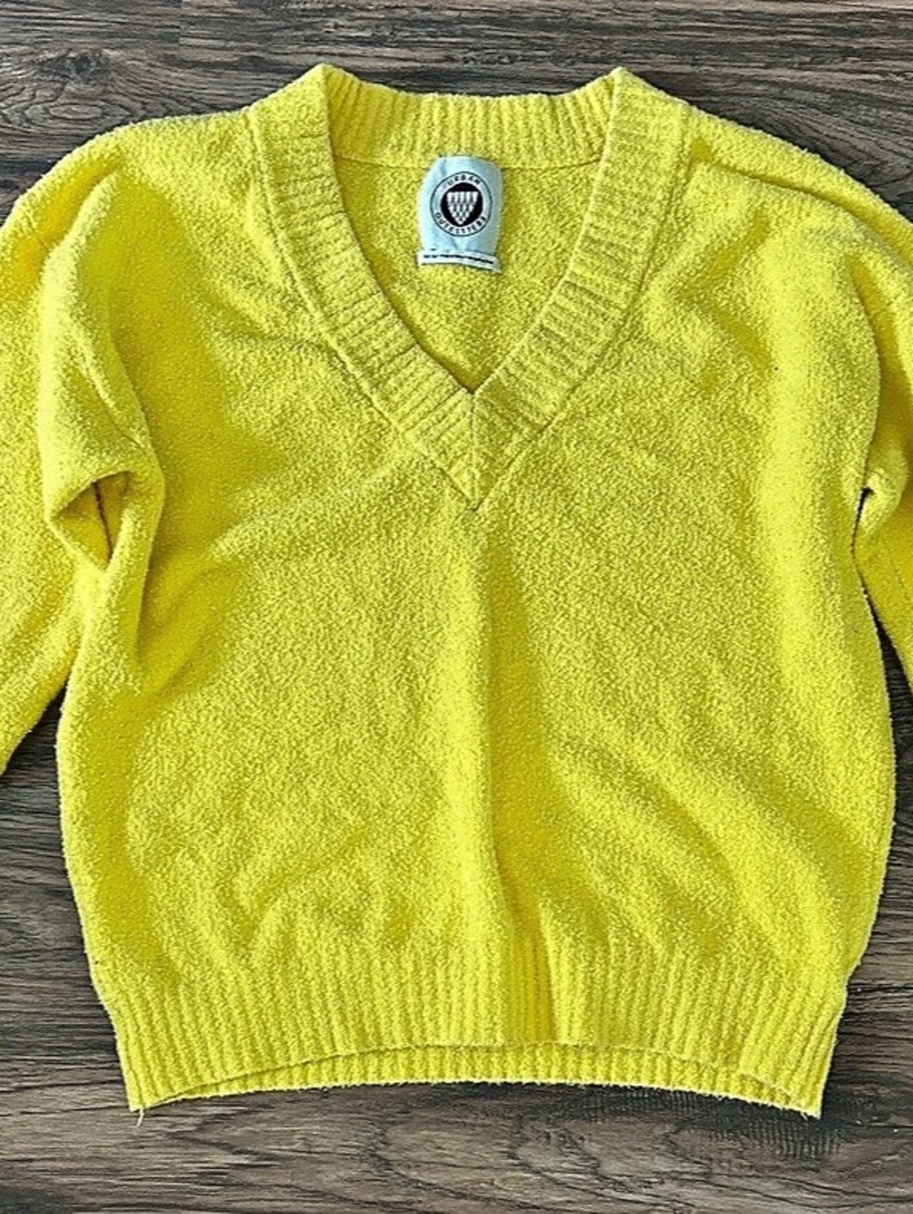 Urban Outfitters Yellow V-Neck Sweater
